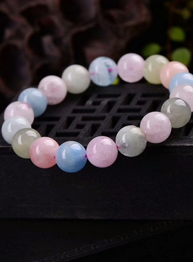 天然水晶摩根石多宝手链