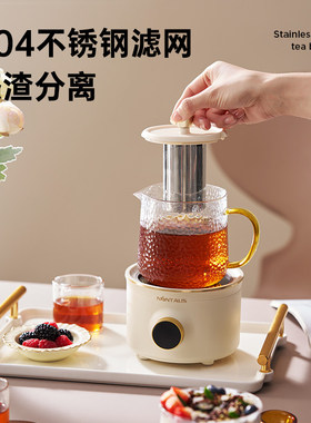 金正养生壶炖煮一体易清洗烧水壶加厚玻璃多功能煮茶器2026新款