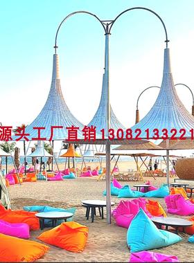 魔法帽遮阳伞露营遮阳伞营地灯罩户外花园多人