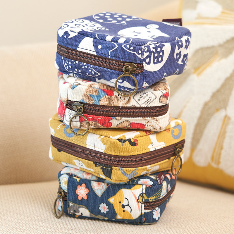 学生便携随身卫生巾姨妈巾收纳包布艺可爱少女大容量月事包小包包,淘宝优惠券,粉丝福利购,淘宝优惠卷