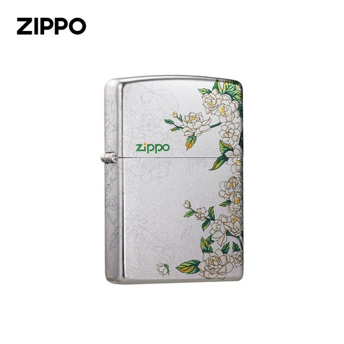 zippo打火机春绘茉莉予君莫离官方正品煤油防风生日礼物送男友 - 图3