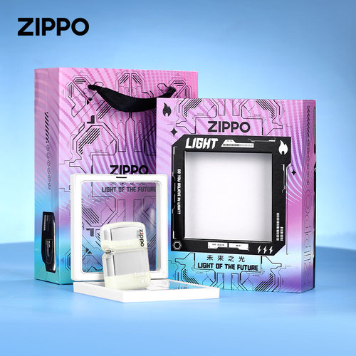 zippo打火机夜光流沙幸运创意透明外壳官方正品送男友抖音同款 - 图2