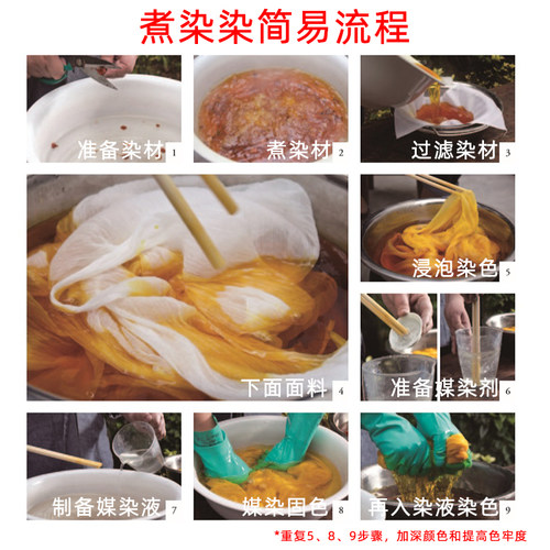 水色染坊 天然染料手工扎染植物染草木染DIY印染蜡染材料套装新品 - 图1