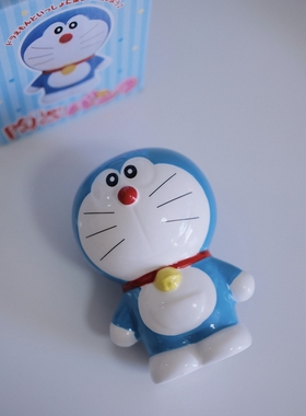 出口日本童年经典蓝胖子陶瓷摆件哆啦A梦叮当猫招财猫家居装饰