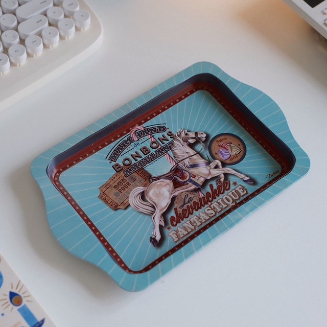 French soft furnishing retro tray storage tray dining tray