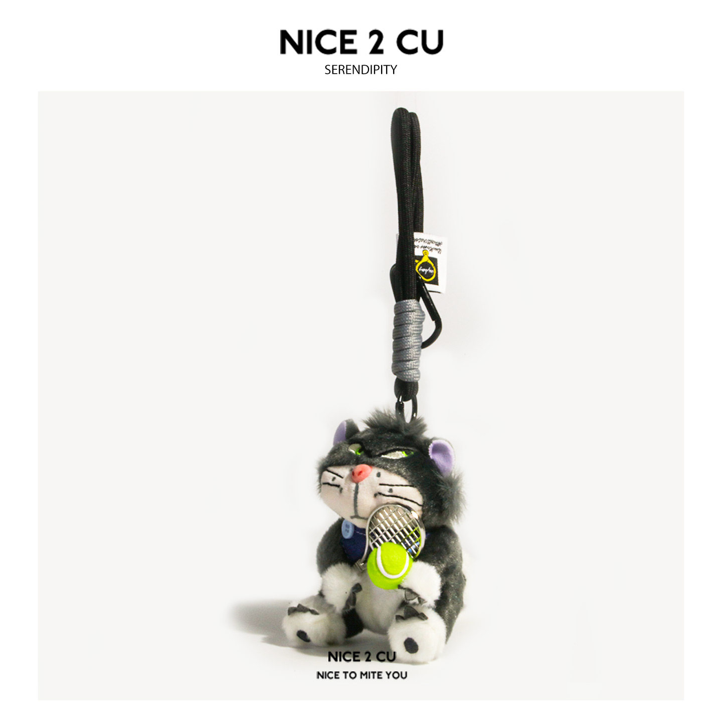 Sporty Tennis Lucifer Cat Plush Doll