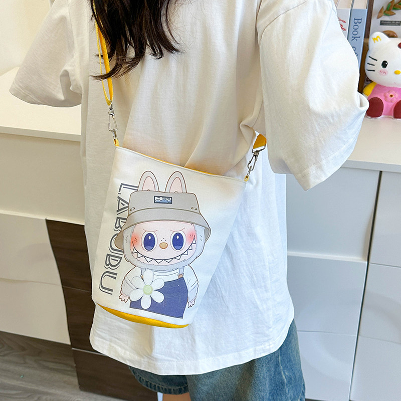 Bucket bag labubu crossbody bag cartoon for women