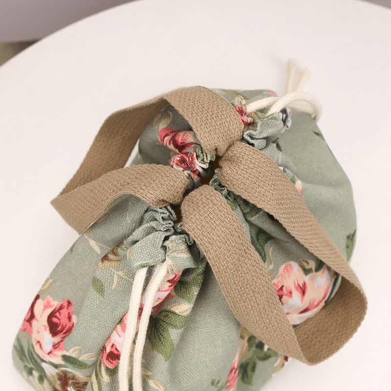 新款小号彩色帆布束口袋女零钱包杂物包抽绳迷你收纳包可爱手提包,淘宝优惠券,粉丝福利购,淘宝优惠卷