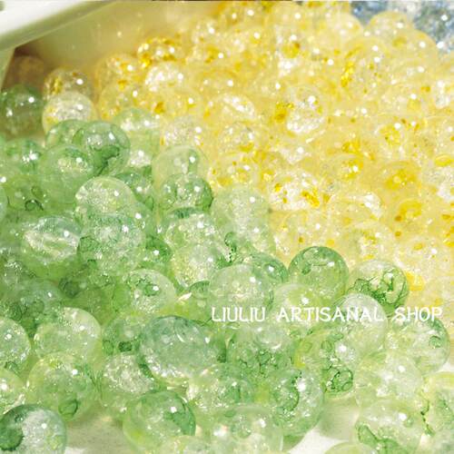 【森不息】碎花琉璃珠玻璃散珠手工diy串珠制作手链饰品配件材料 - 图0