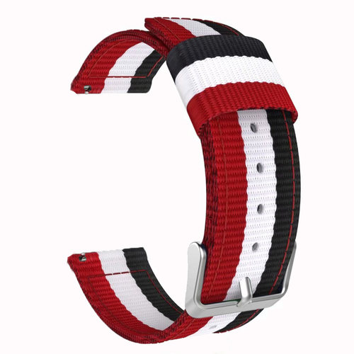 华为Watch2尼龙彩色表带 唯乐hey3s小黑2/3腕带佳明Garmin vivoactive 3手表带Forerunner 645 245表带20mm潮 - 图0