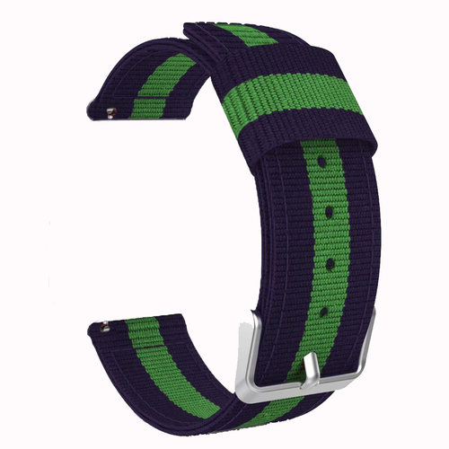 华为Watch2尼龙彩色表带 唯乐hey3s小黑2/3腕带佳明Garmin vivoactive 3手表带Forerunner 645 245表带20mm潮 - 图3