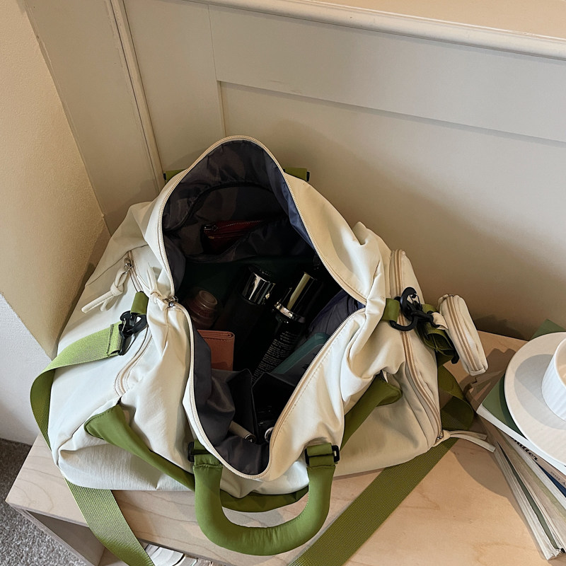 Travel bag for women, fashionable large-capacity short-distance travel storage luggage bag, expandable portable lightweight sports fitness bag