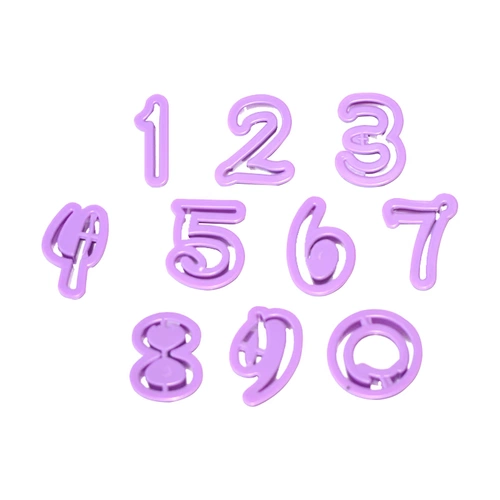 Цифровой символ плесени выпекать торт шоколад 0-9