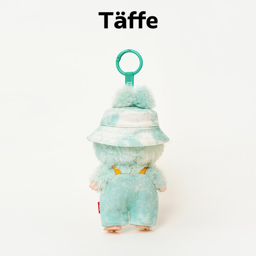 Taffe原创labubu娃衣17cm拉布布一二三代牛仔背带裤套装玩偶娃衣 - 图0