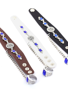 宝石戒指朋克风一体链