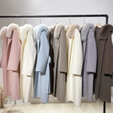 Шерстяное пальто, двусторонная кашемировая куртка, 2023