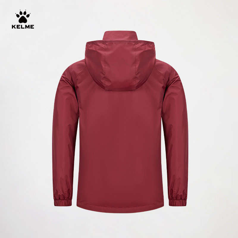 KELME卡尔美儿童风衣外套2025春秋款梭织连帽防泼水足球训练夹克,淘宝优惠券,粉丝福利购,淘宝优惠卷