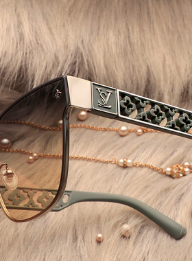 高清尼龙网红炸街绿色显白太阳镜