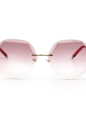 墨镜网红同款钻石切边近视太阳镜