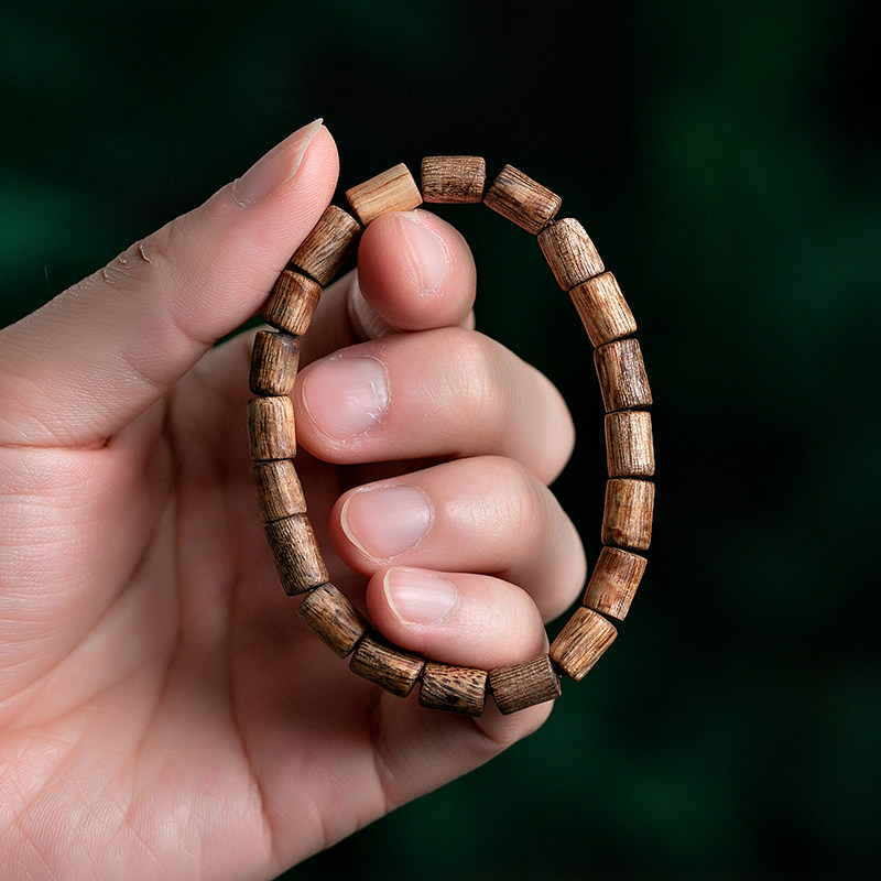 天然海南莺歌绿奇楠沉香手串女男款棋楠桶珠手链随形沉香木佛珠,淘宝优惠券,粉丝福利购,淘宝优惠卷