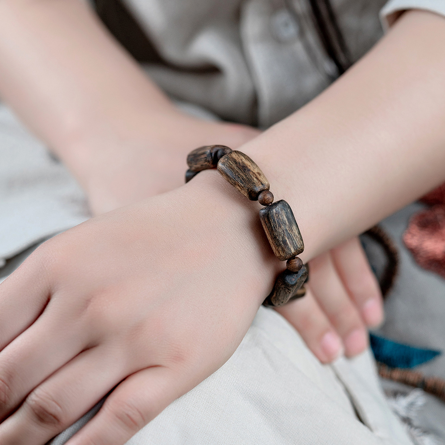 天然保真越南芽庄沉香手串老料沉香木随形桶珠手链文玩木质佛珠男,淘宝优惠券,粉丝福利购,淘宝优惠卷