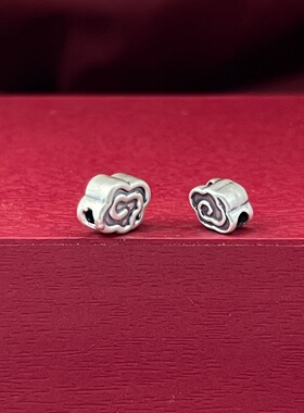 3D足银999祥云转运珠DIY散珠