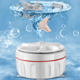 Turbine washing machine with suction cup, small mini cleaner, laundry artifact, sock-type turbine cleaning