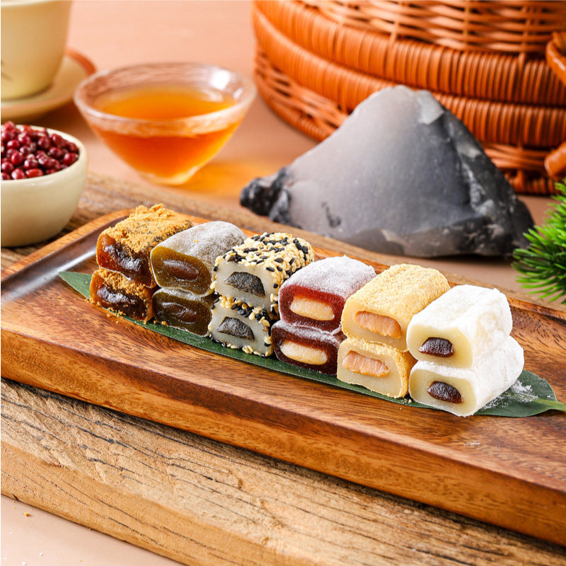 台湾进口雪之恋手造麻薯180g三叔公糯米糍黑糖糕点干吃汤圆特产