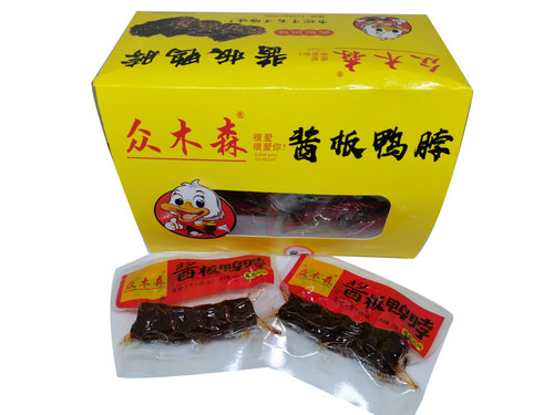 众木森酱板鸭35g*20包酱卤口味独立小包开袋即食休闲麻辣零食小吃 - 图0