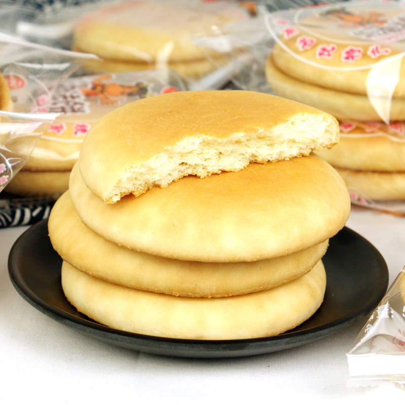 湖南大众旺小法饼 4.5kg整箱传统手工面包糕点奶油口味零食包邮_虎窝淘