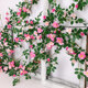 Simulated vine rose vine air conditioning pipe wall decoration