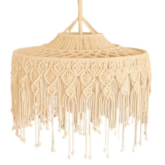 民宿装饰复古灯罩挂毯大型手工编织家居吊灯装饰波西米亚灯饰