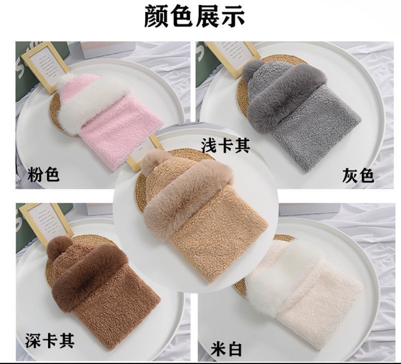 1号女秋冬季新款围脖口罩一体护耳防风帽加绒加厚骑行保暖包头帽_莉莉时尚服装阁_服饰配件/皮带/帽子/围巾-第2张图片-提都小院