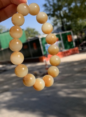 且末糖白手串卡12mm