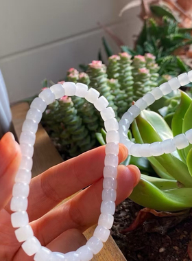 白玉直切5*6 正白、细润、水灵、轻盈，质感