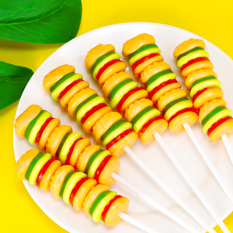 金稻谷串烧汉堡糖汉堡包软糖橡皮棒棒糖儿童糖果哪吒小学生零食,淘宝优惠券,粉丝福利购,淘宝优惠卷