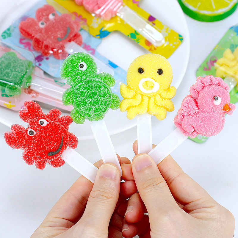 金稻谷动物造型软糖儿童糖果棒棒糖维C果汁软糖水果糖小学生零食,淘宝优惠券,粉丝福利购,淘宝优惠卷