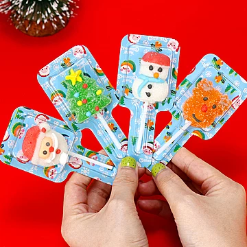 创意卡通果汁软糖 圣诞糖果棒棒糖儿童礼物[5元优惠券]-寻折猪