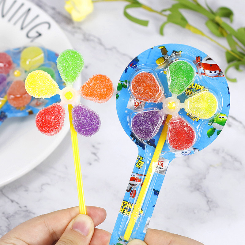 金稻谷五彩风车糖益生元果汁软糖棒棒糖儿童糖果小零食水果糖30支,淘宝优惠券,粉丝福利购,淘宝优惠卷
