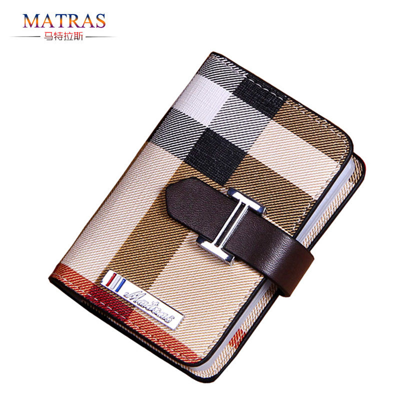 新款男士女式韩国搭扣多卡位卡片包 马特拉斯卡包