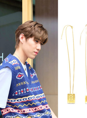 方块黄金色情侣锁骨链bkpp同款