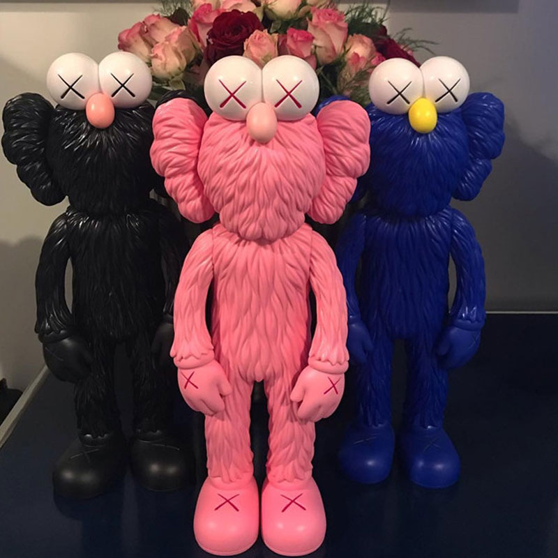 mand kaws 暴力熊大公仔手办玩偶玩具摆件潮玩客厅门神超大70cm - 图1