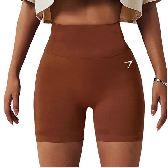鲨鱼蜜桃臀高弹提臀健身三分裤女运动瑜伽跑步高腰短裤速干收腹弹