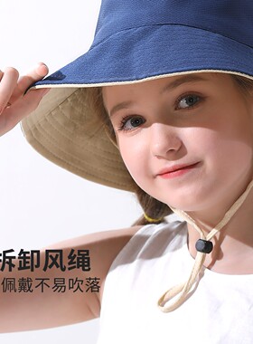 防晒双面桶帽防紫外线