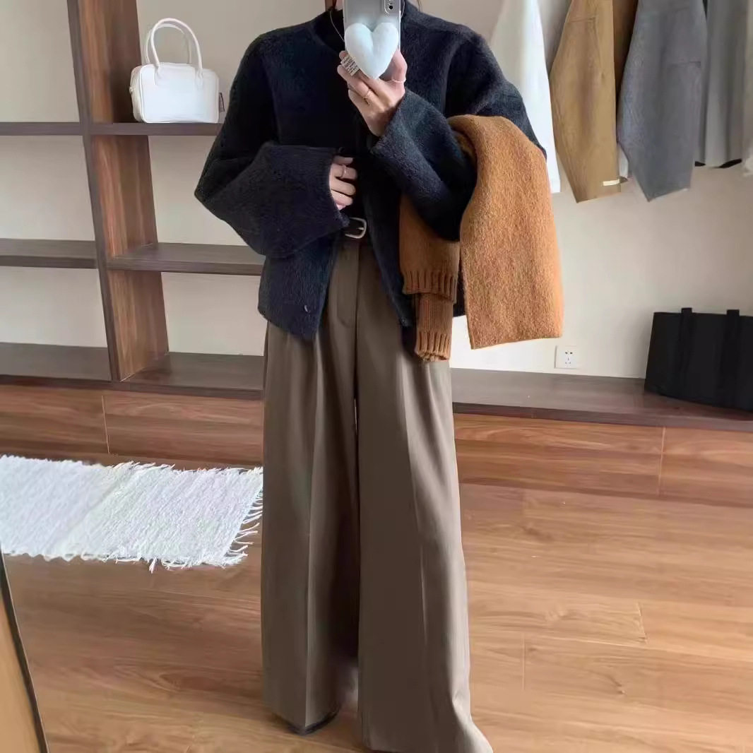 新款双面羊毛大衣短款小个子大袖子廓版加厚羊绒双面长毛保暖外套,淘宝优惠券,粉丝福利购,淘宝优惠卷