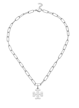 双T个性嘻哈竹节链手链简约方块双T女款钛钢项链吊坠锁骨链情侣