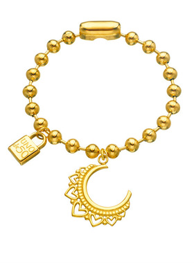 新款U50刻字字母锁头欧美简约热卖手链月亮星星男女款复古项链