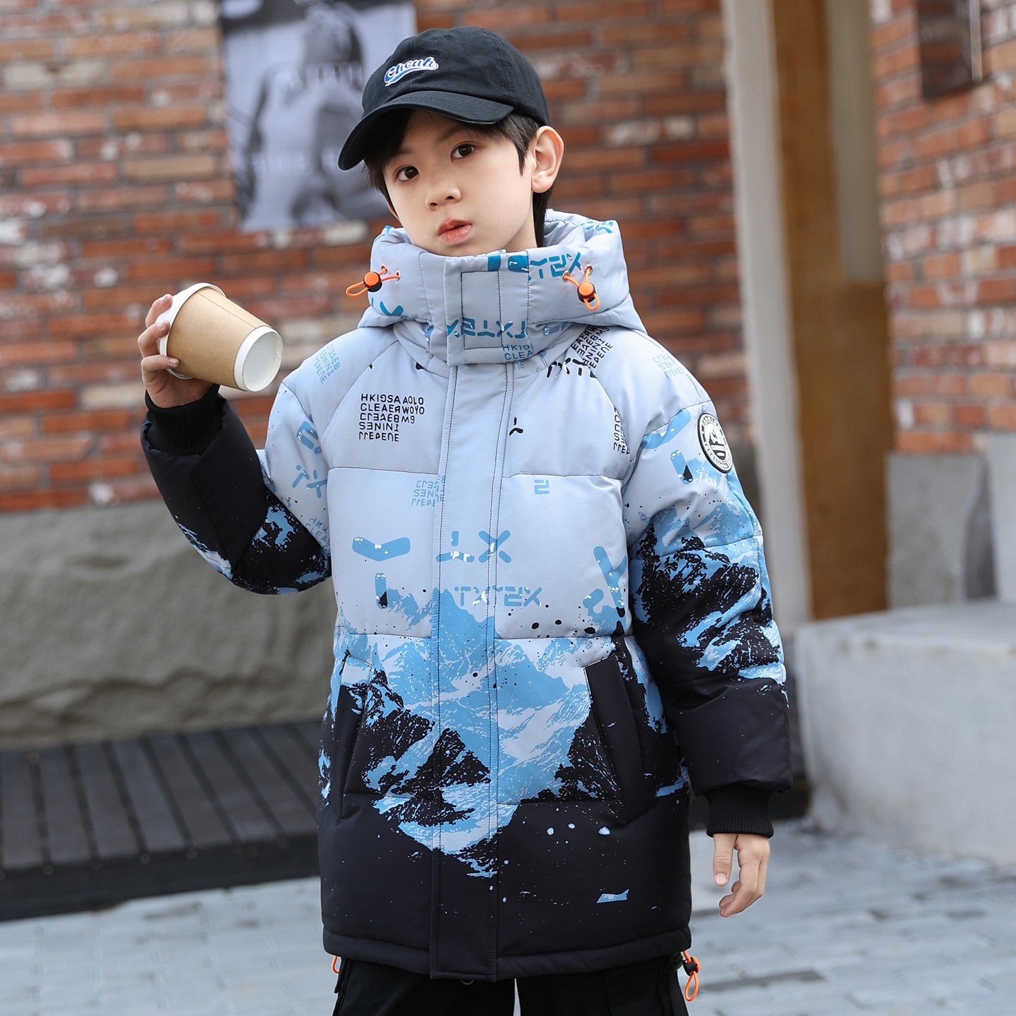 童小鸭品牌男童羽绒服2025新款中大童中长款韩版洋气冬装加厚外套,淘宝优惠券,粉丝福利购,淘宝优惠卷
