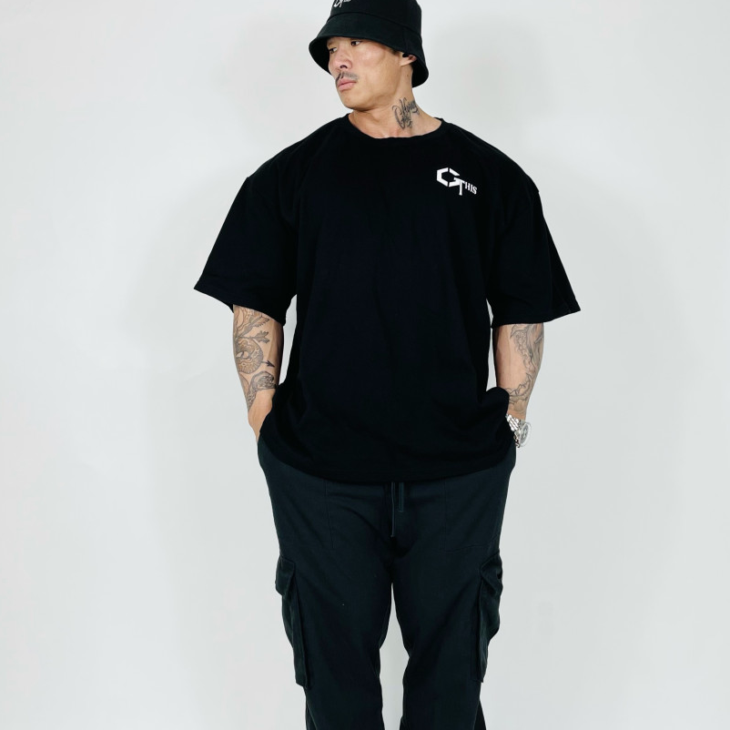 肌肉宽松运动健身t恤男国潮大码印花短袖纯棉弹力吸汗训练服半袖,淘宝优惠券,粉丝福利购,淘宝优惠卷