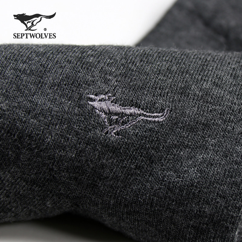 七匹狼男士袜子纯色 七匹狼内衣短袜/打底袜/丝袜/美腿袜